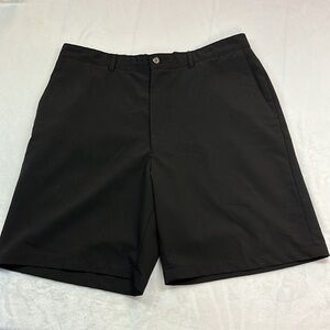 Haggar Comfort Equipped Black Dress Shorts Size 36 Preowned